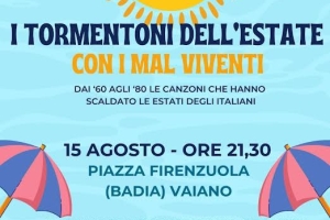 BRINDISI DI FERRAGOSTO CON I MALVIVENTI 15 agosto ore  21.30