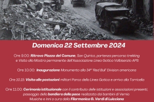 80° Anniversario della Liberazione di Vernio e Visita alle postazioni militari Parco della Linea Gotica