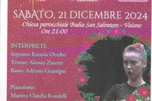 CONCERTO LIRICO DI NATALE - Chiesa Badia S.Salvatore - Vaiano 21/12/24 ore 21.00